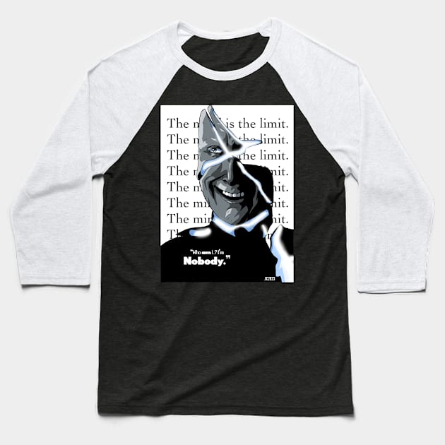 Doom Patrol "Mind/Limit" Mr. Nobody portrait (digital) Baseball T-Shirt by StagArtStudios